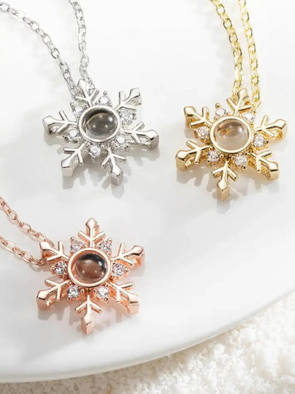 Kartanesi Tasarım Kadın Fotoğraflı Projeksiyon Kolye