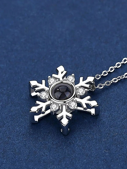 Kartanesi Tasarım Kadın Fotoğraflı Projeksiyon Kolye