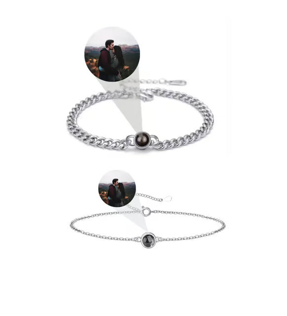 Sonsuz Aşk 2’li Bileklik Seti – Projeksiyonlu Fotoğraflı