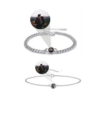 Sonsuz Aşk 2’li Bileklik Seti – Projeksiyonlu Fotoğraflı